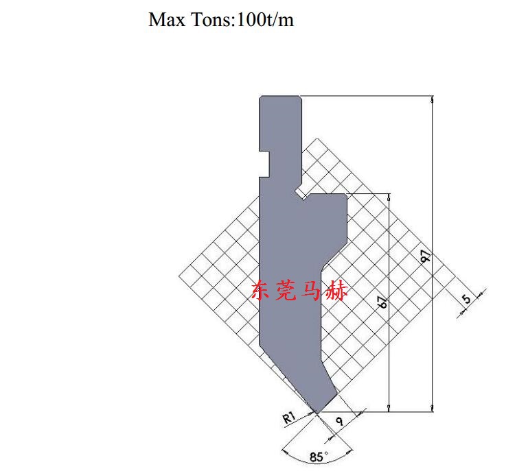 折彎機模具 M85-01