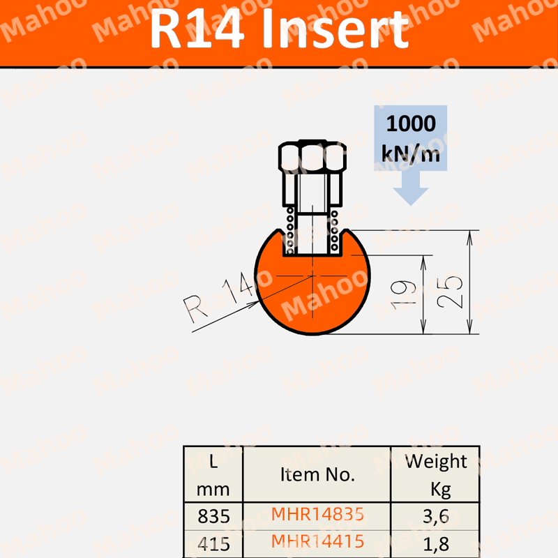 馬赫圓弧折彎機模具-R14圓弧折彎刀